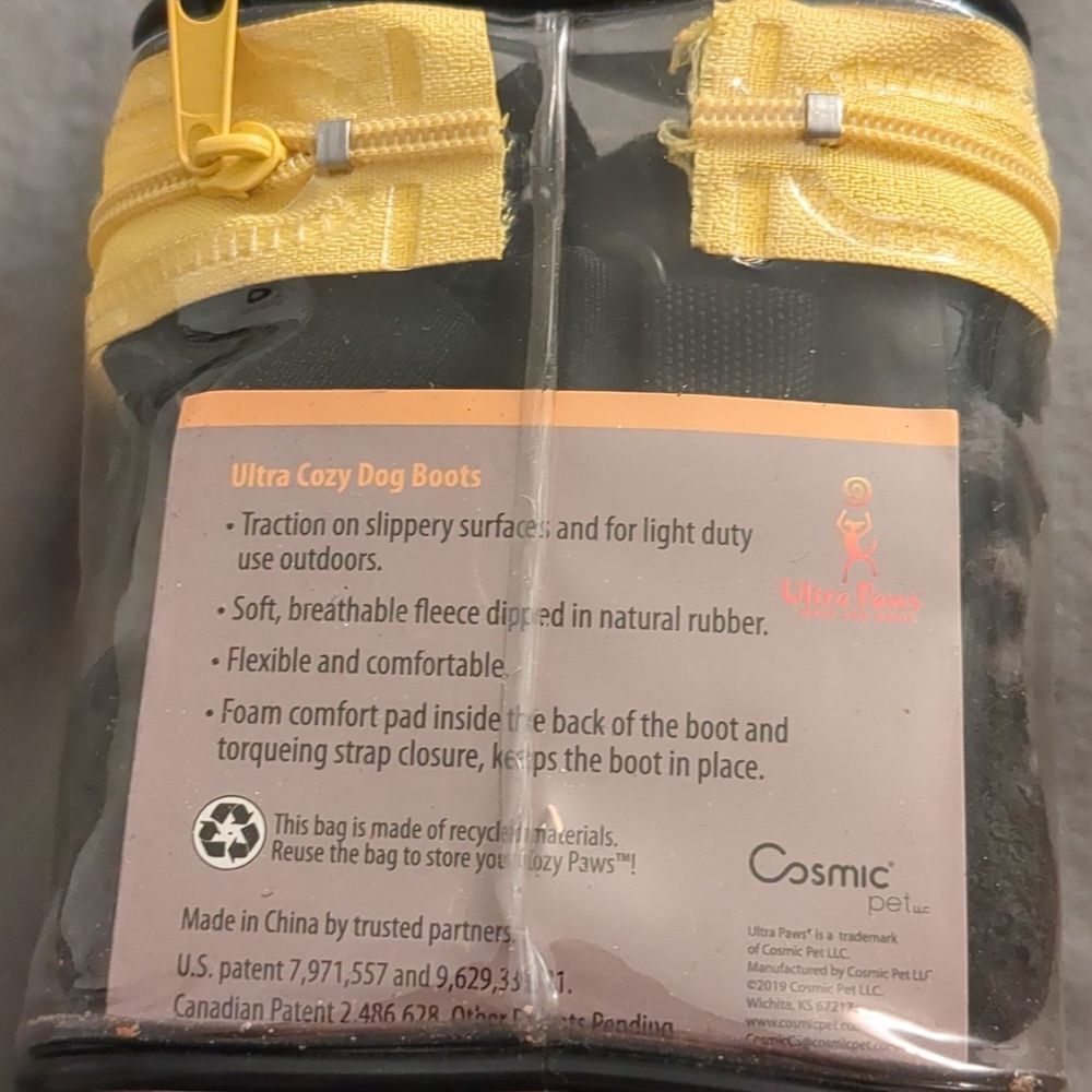 NEW Ultra Paws Cozy Paws Grey Indoor Boots for Dogs - Petite - Picture 3 of 9